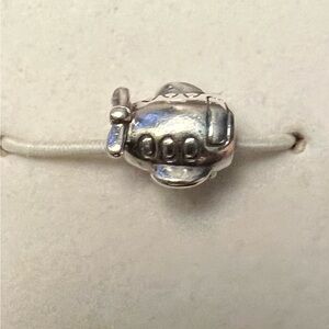 Pandora .925 Sterling Silver Airplane Charm Bead EUC ALE #238